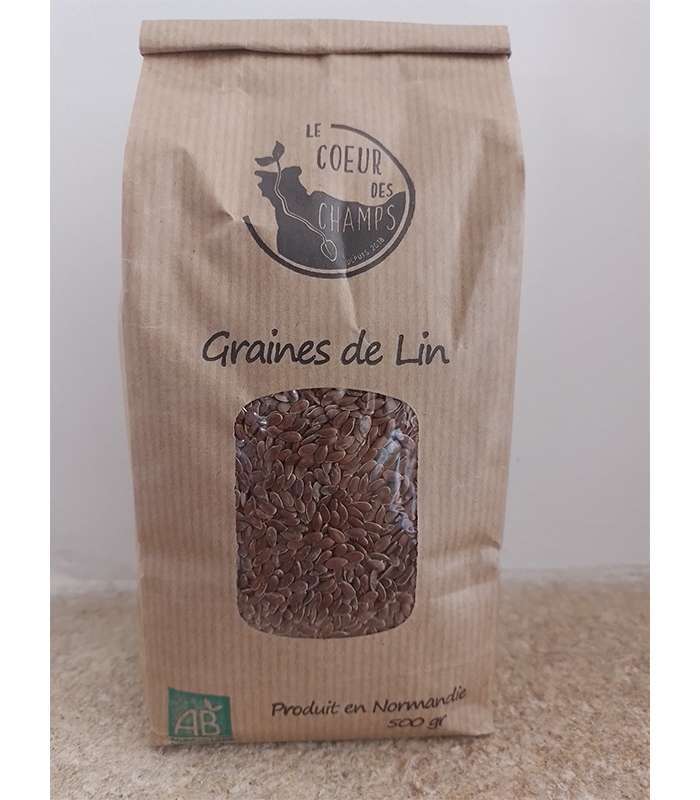 Lin brun bio - sachet 500 grammes