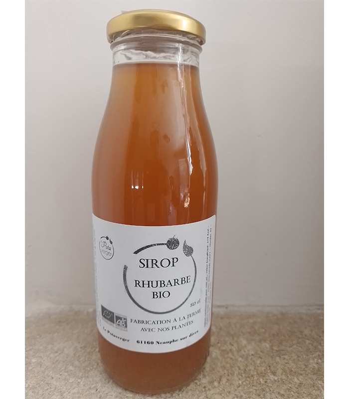 Sirop de rhubarbe bio